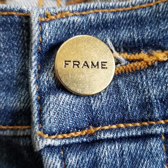 FRAME Women's Tux Stripe Le High‎ Skinny Crop Jeans Size 27 - Picture 6 of 13